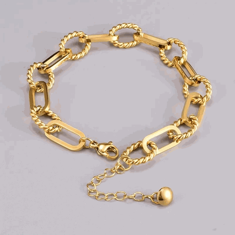 Twisted Link Chain Bracelet