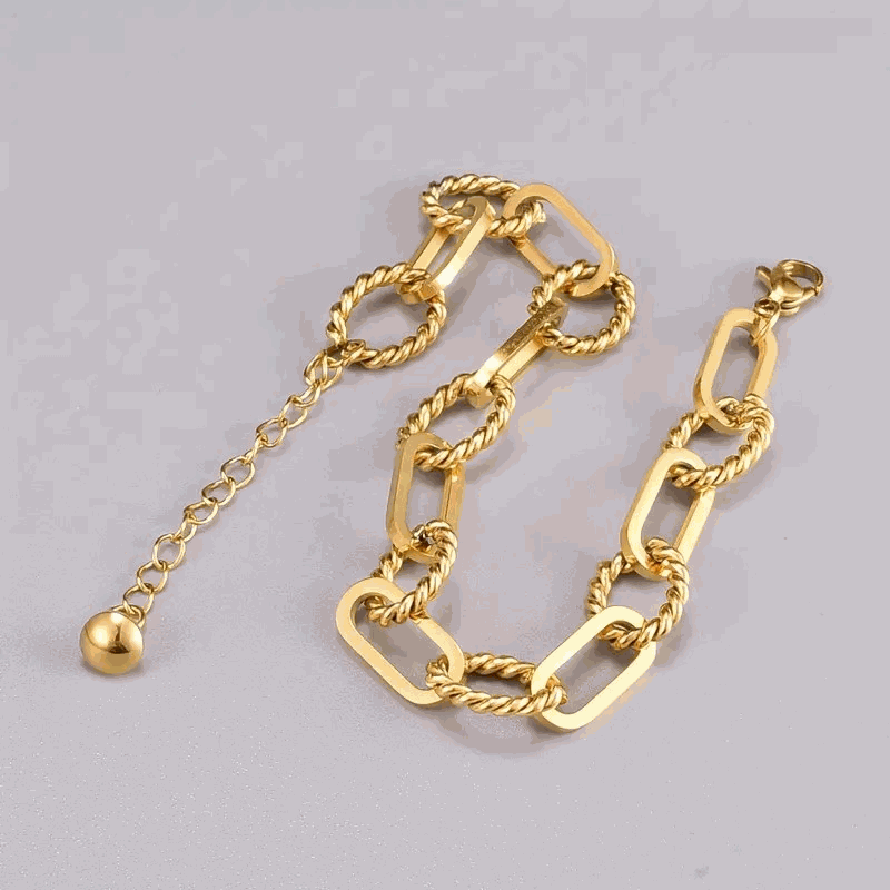 Twisted Link Chain Bracelet